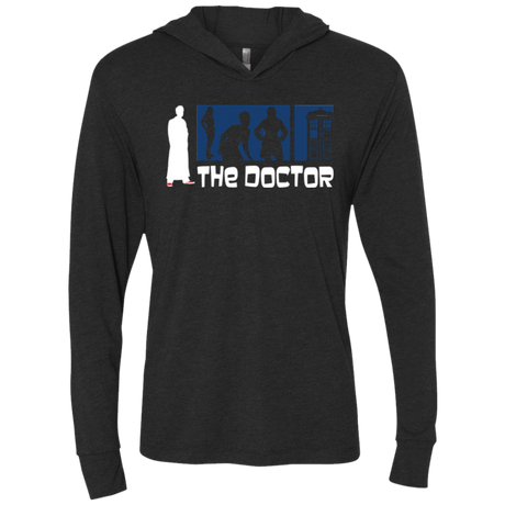 T-Shirts Vintage Black / X-Small Archer the Doctor Triblend Long Sleeve Hoodie Tee