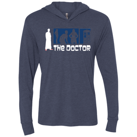 T-Shirts Vintage Navy / X-Small Archer the Doctor Triblend Long Sleeve Hoodie Tee