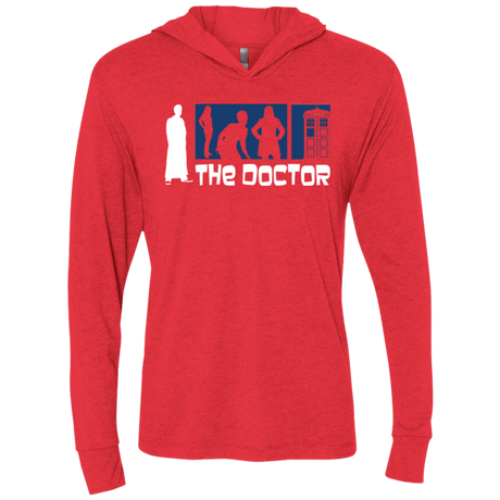 T-Shirts Vintage Red / X-Small Archer the Doctor Triblend Long Sleeve Hoodie Tee