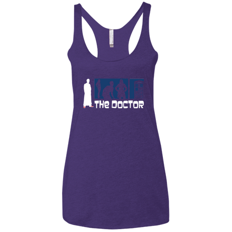 T-Shirts Purple / X-Small Archer the Doctor Women's Triblend Racerback Tank