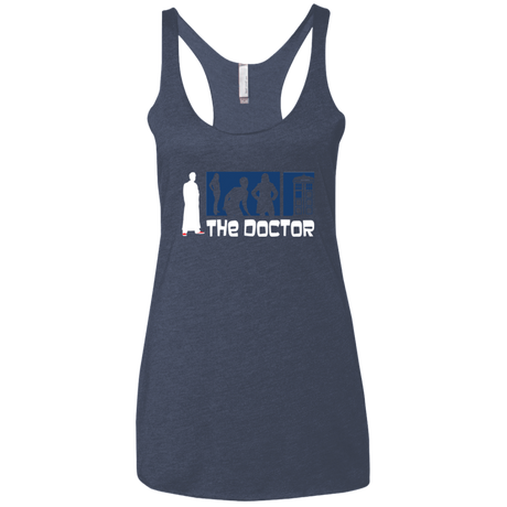 T-Shirts Vintage Navy / X-Small Archer the Doctor Women's Triblend Racerback Tank