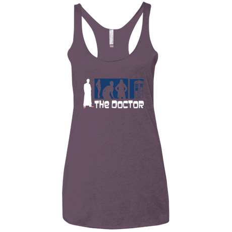 T-Shirts Vintage Purple / X-Small Archer the Doctor Women's Triblend Racerback Tank
