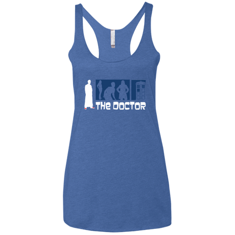 T-Shirts Vintage Royal / X-Small Archer the Doctor Women's Triblend Racerback Tank