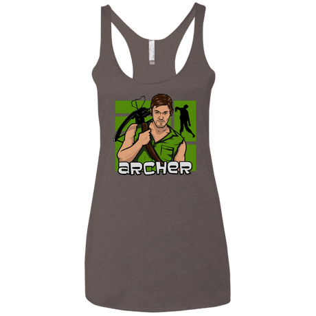 T-Shirts Macchiato / X-Small Archer Women's Triblend Racerback Tank