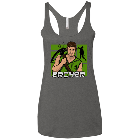 T-Shirts Premium Heather / X-Small Archer Women's Triblend Racerback Tank