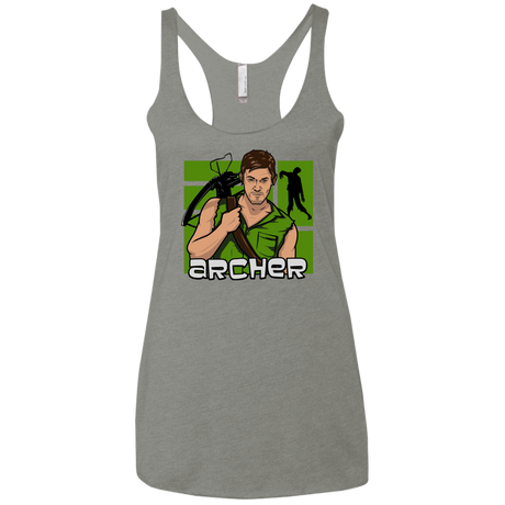 T-Shirts Venetian Grey / X-Small Archer Women's Triblend Racerback Tank