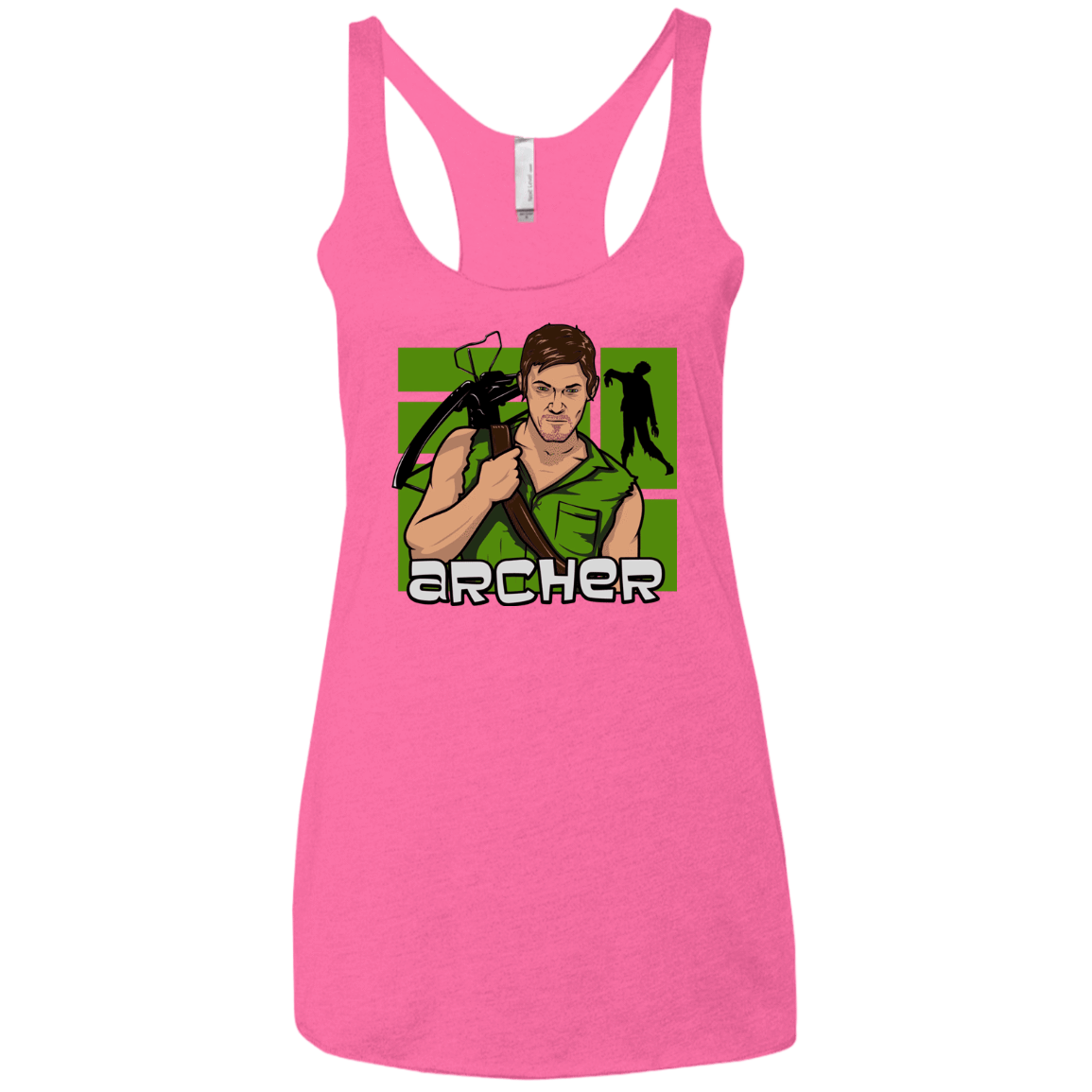 T-Shirts Vintage Pink / X-Small Archer Women's Triblend Racerback Tank