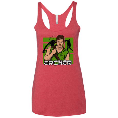 T-Shirts Vintage Red / X-Small Archer Women's Triblend Racerback Tank