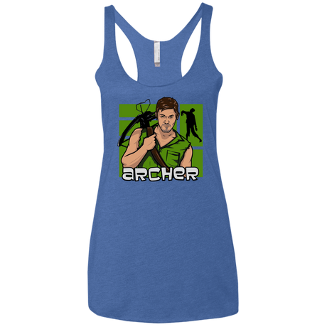 T-Shirts Vintage Royal / X-Small Archer Women's Triblend Racerback Tank