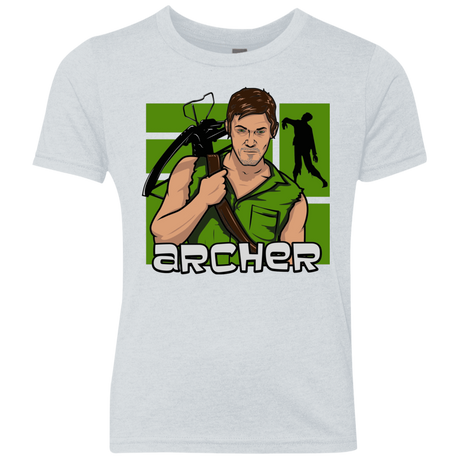 T-Shirts Heather White / YXS Archer Youth Triblend T-Shirt