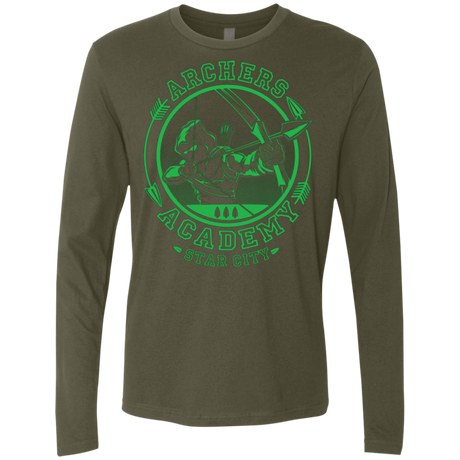 T-Shirts Military Green / Small ARCHERS ACADEMY Men's Premium Long Sleeve