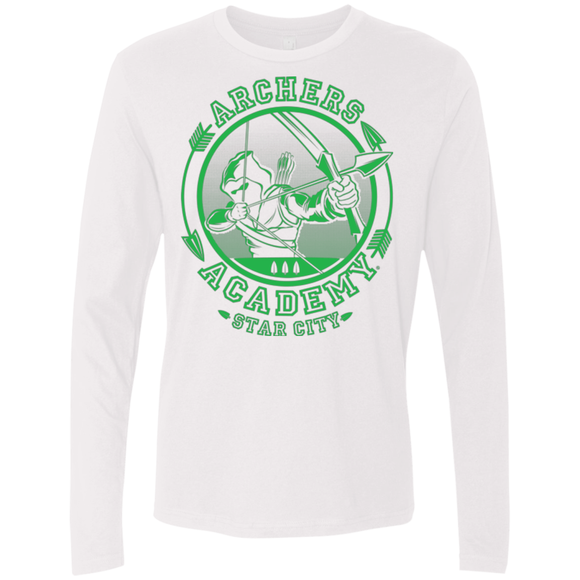 T-Shirts White / Small ARCHERS ACADEMY Men's Premium Long Sleeve