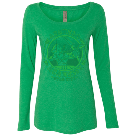 T-Shirts Envy / Small ARCHERS ACADEMY Women's Triblend Long Sleeve Shirt