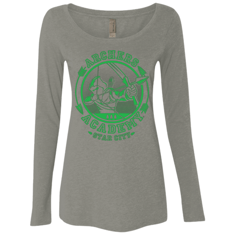 T-Shirts Venetian Grey / Small ARCHERS ACADEMY Women's Triblend Long Sleeve Shirt