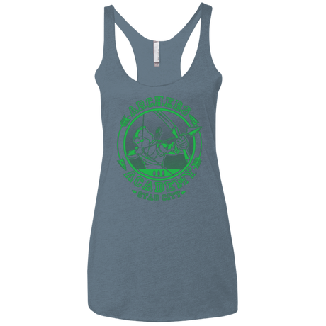 T-Shirts Indigo / X-Small ARCHERS ACADEMY Women's Triblend Racerback Tank