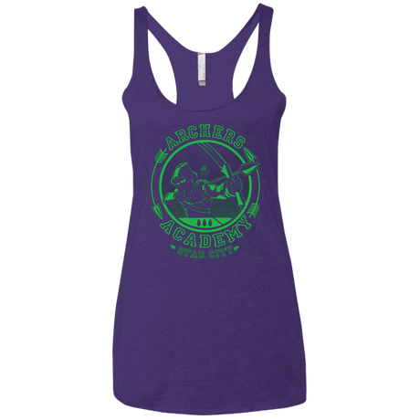 T-Shirts Purple / X-Small ARCHERS ACADEMY Women's Triblend Racerback Tank