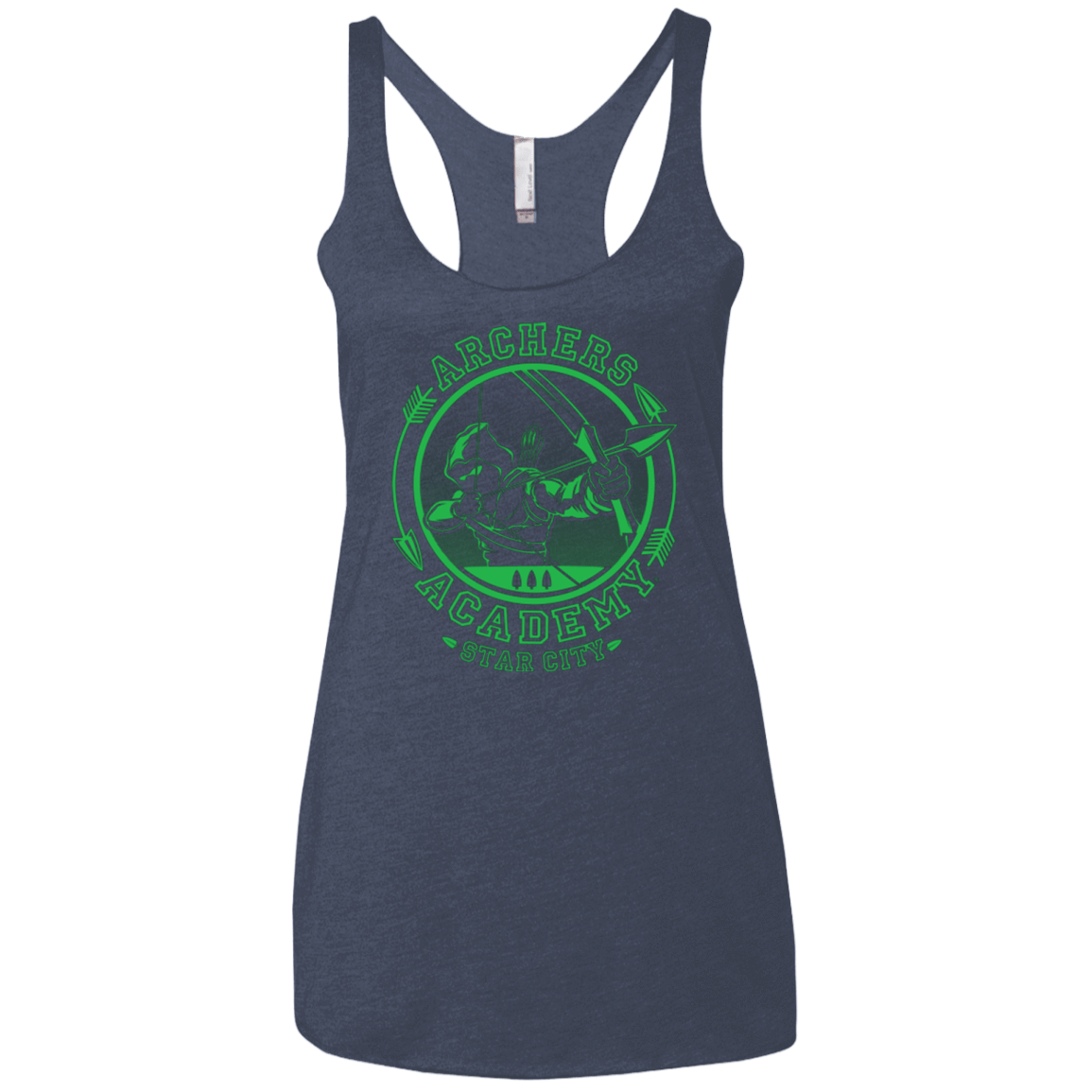 T-Shirts Vintage Navy / X-Small ARCHERS ACADEMY Women's Triblend Racerback Tank