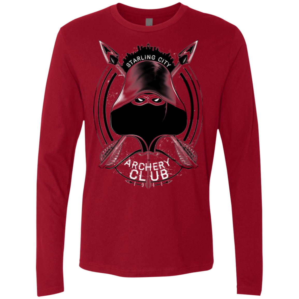 T-Shirts Cardinal / Small Archery Club Men's Premium Long Sleeve