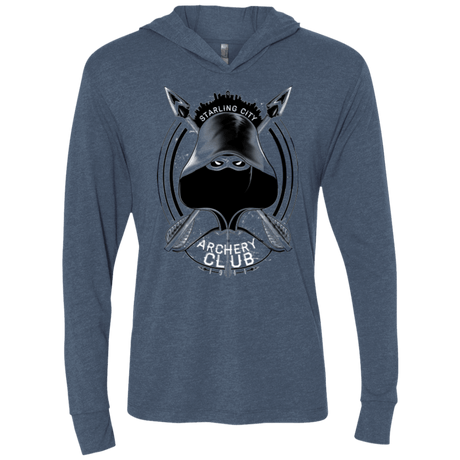 T-Shirts Indigo / X-Small Archery Club Triblend Long Sleeve Hoodie Tee