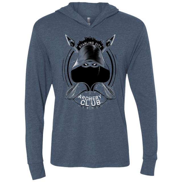 T-Shirts Indigo / X-Small Archery Club Triblend Long Sleeve Hoodie Tee