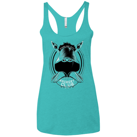 T-Shirts Tahiti Blue / X-Small Archery Club Women's Triblend Racerback Tank