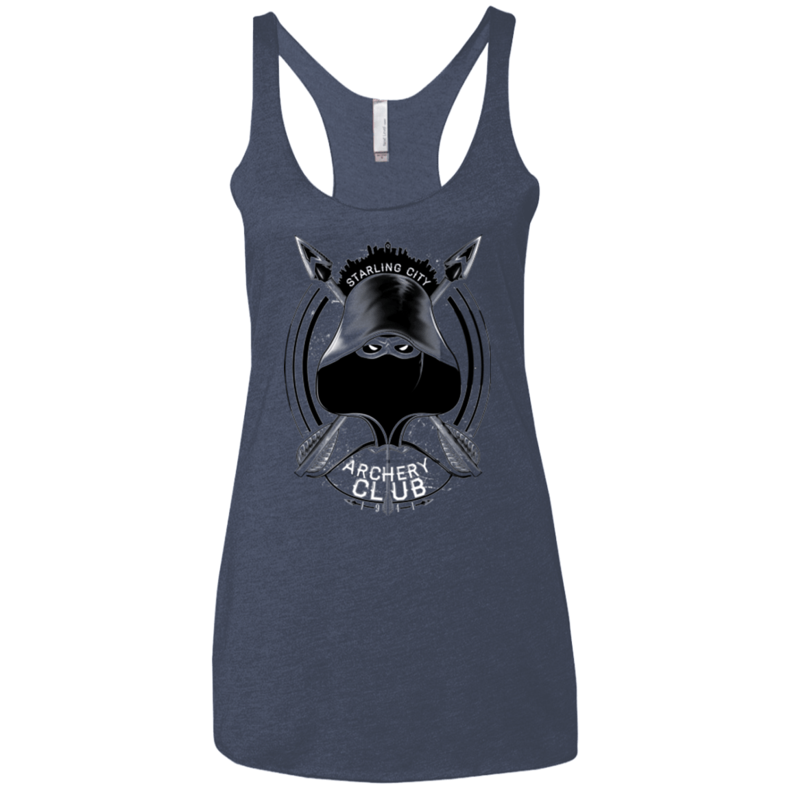 T-Shirts Vintage Navy / X-Small Archery Club Women's Triblend Racerback Tank