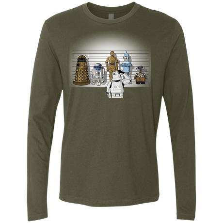 T-Shirts Military Green / Small Are These Droids Men's Premium Long Sleeve