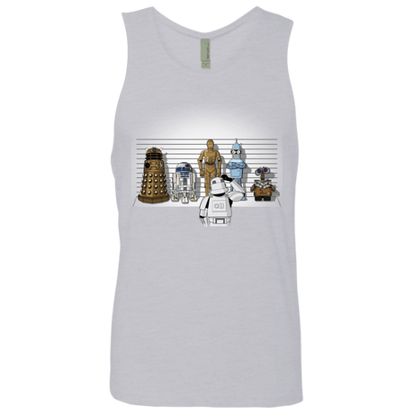 T-Shirts Heather Grey / Small Are These Droids Men's Premium Tank Top