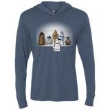 T-Shirts Indigo / X-Small Are These Droids Triblend Long Sleeve Hoodie Tee