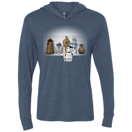 T-Shirts Indigo / X-Small Are These Droids Triblend Long Sleeve Hoodie Tee