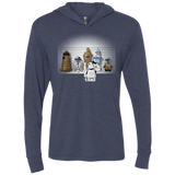 T-Shirts Vintage Navy / X-Small Are These Droids Triblend Long Sleeve Hoodie Tee