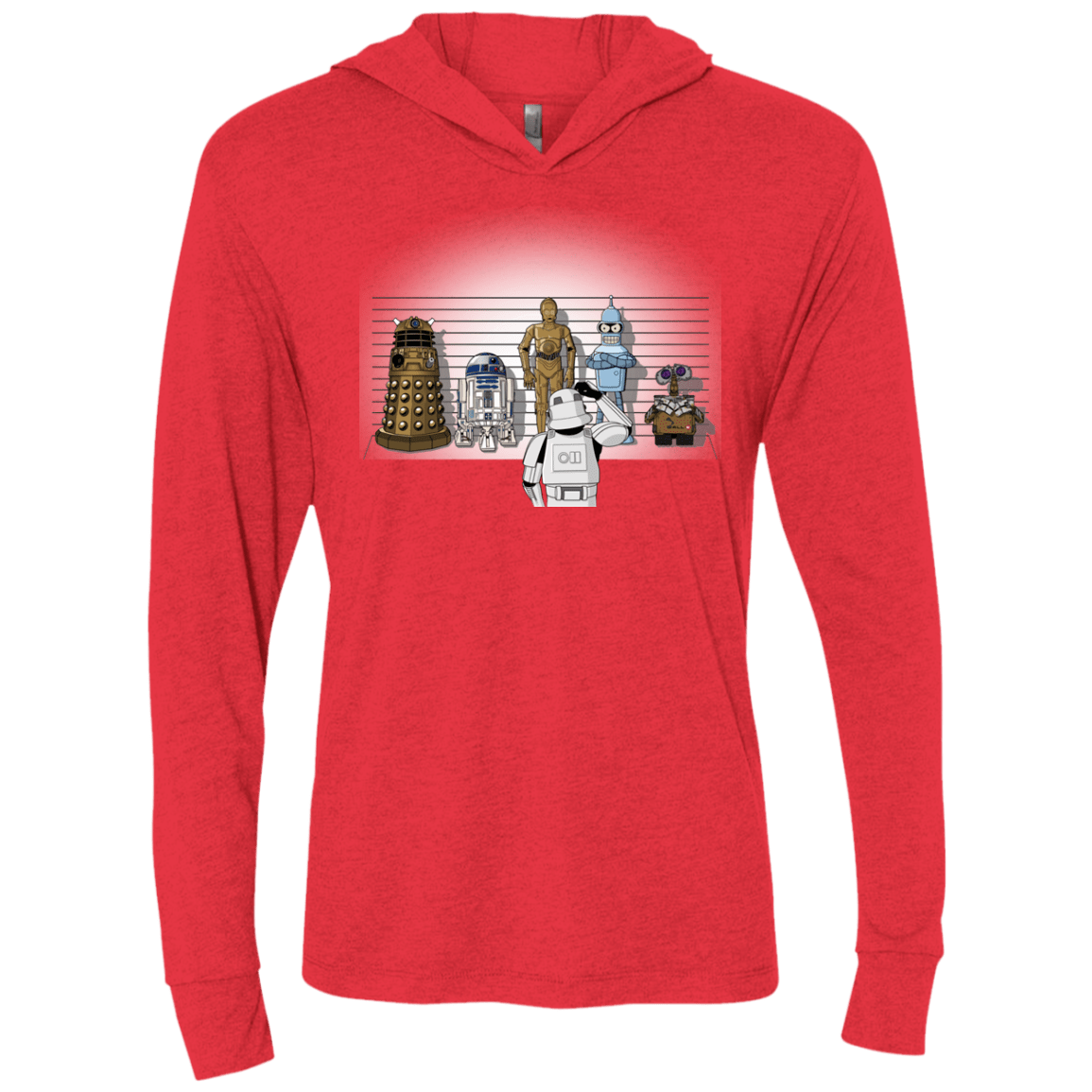T-Shirts Vintage Red / X-Small Are These Droids Triblend Long Sleeve Hoodie Tee