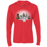 T-Shirts Vintage Red / X-Small Are These Droids Triblend Long Sleeve Hoodie Tee