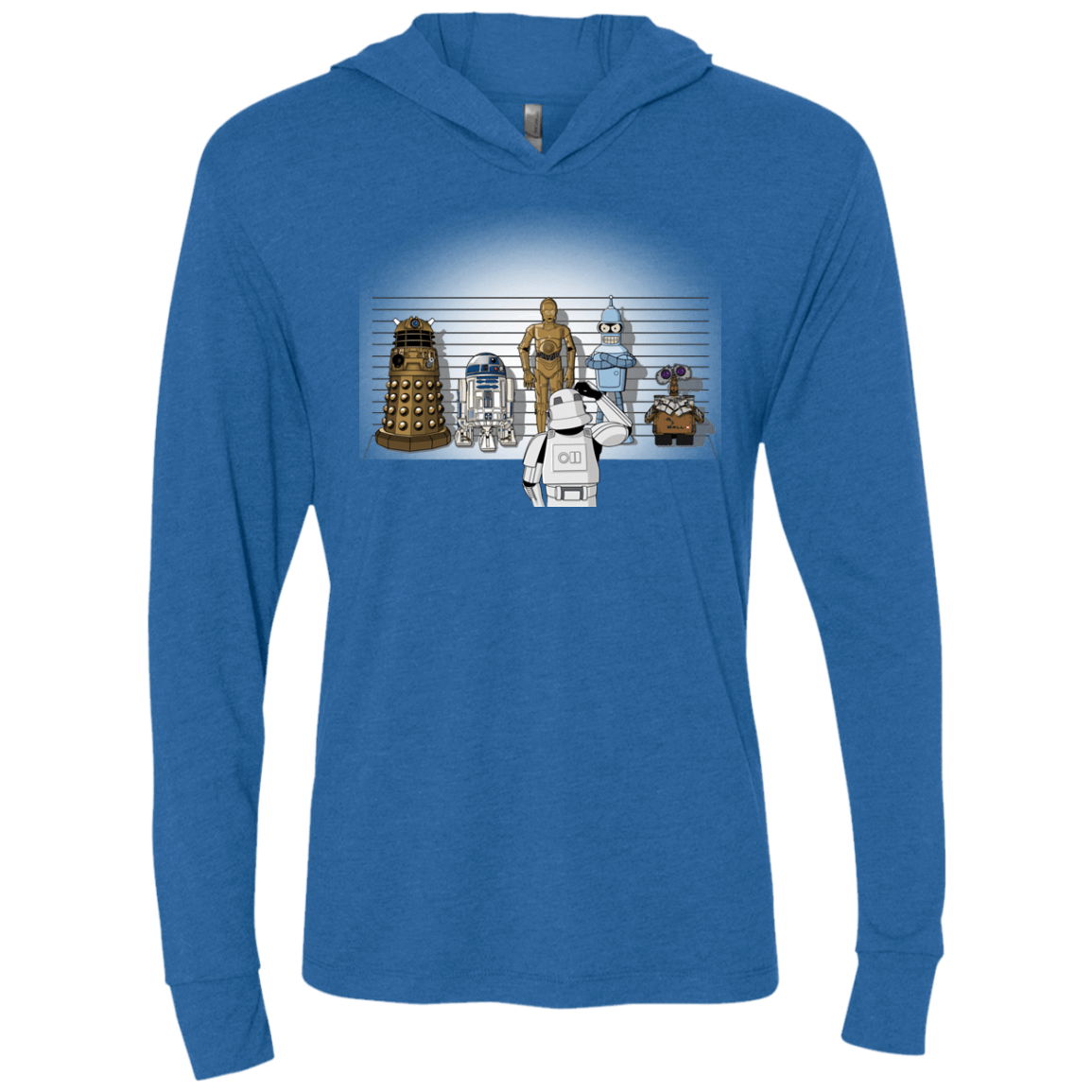 T-Shirts Vintage Royal / X-Small Are These Droids Triblend Long Sleeve Hoodie Tee