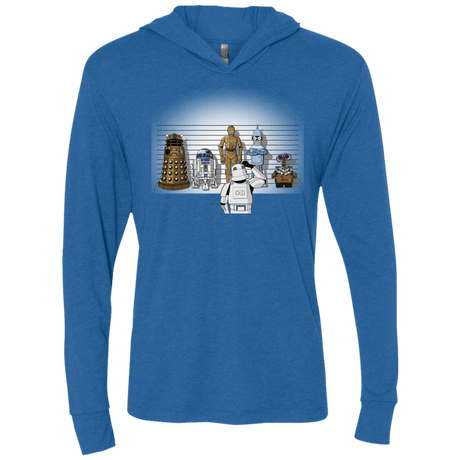 T-Shirts Vintage Royal / X-Small Are These Droids Triblend Long Sleeve Hoodie Tee