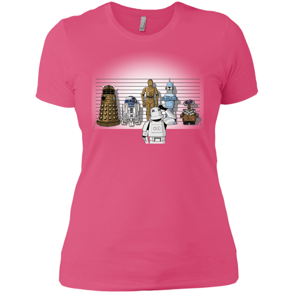 T-Shirts Hot Pink / X-Small Are These Droids Women's Premium T-Shirt