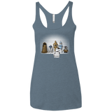 T-Shirts Indigo / X-Small Are These Droids Women's Triblend Racerback Tank