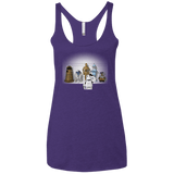 T-Shirts Purple / X-Small Are These Droids Women's Triblend Racerback Tank