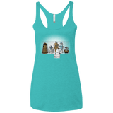 T-Shirts Tahiti Blue / X-Small Are These Droids Women's Triblend Racerback Tank