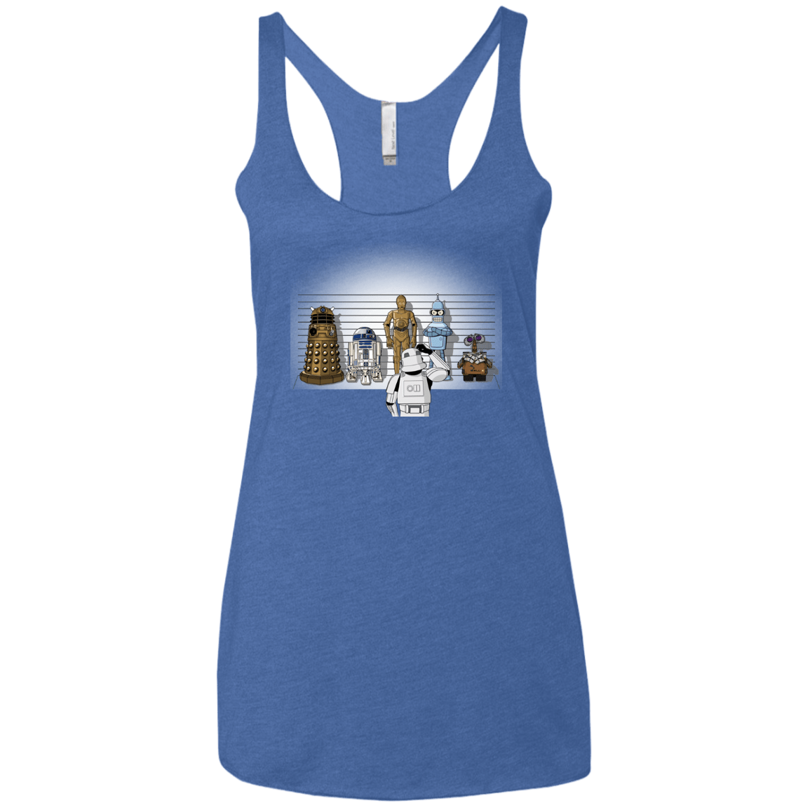 T-Shirts Vintage Royal / X-Small Are These Droids Women's Triblend Racerback Tank