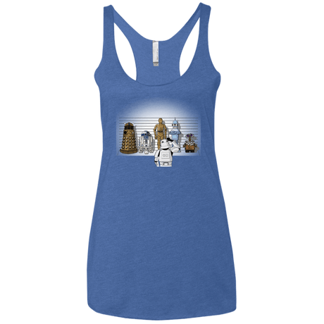 T-Shirts Vintage Royal / X-Small Are These Droids Women's Triblend Racerback Tank