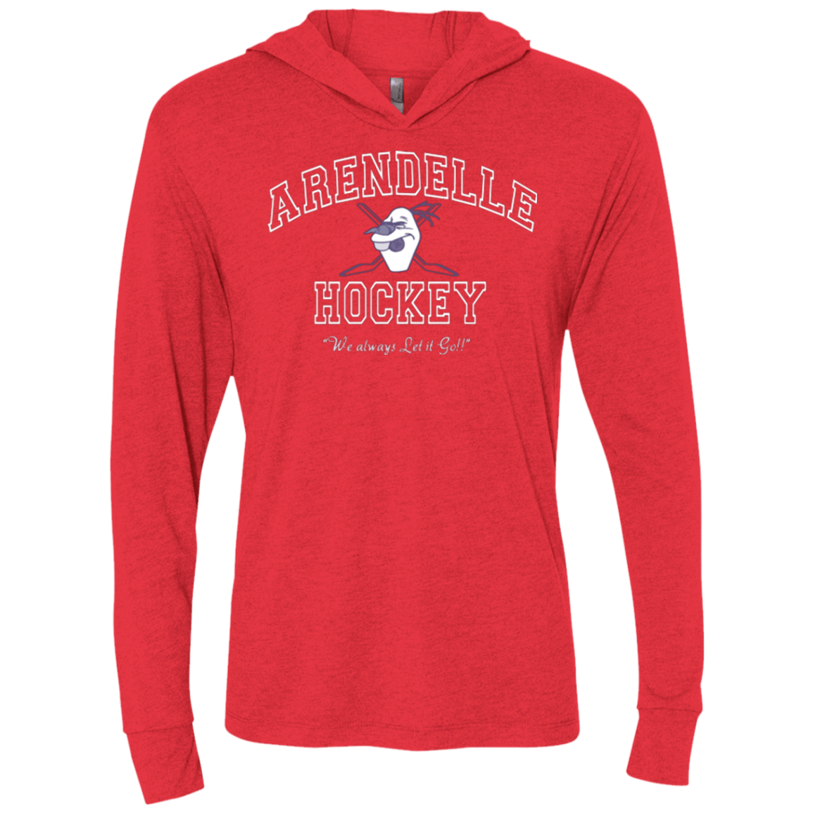 T-Shirts Vintage Red / X-Small Arendelle University Triblend Long Sleeve Hoodie Tee