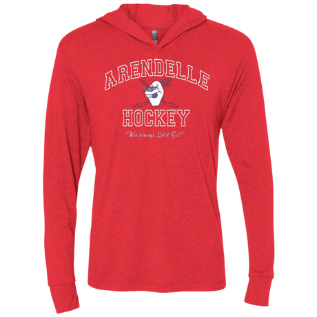 T-Shirts Vintage Red / X-Small Arendelle University Triblend Long Sleeve Hoodie Tee