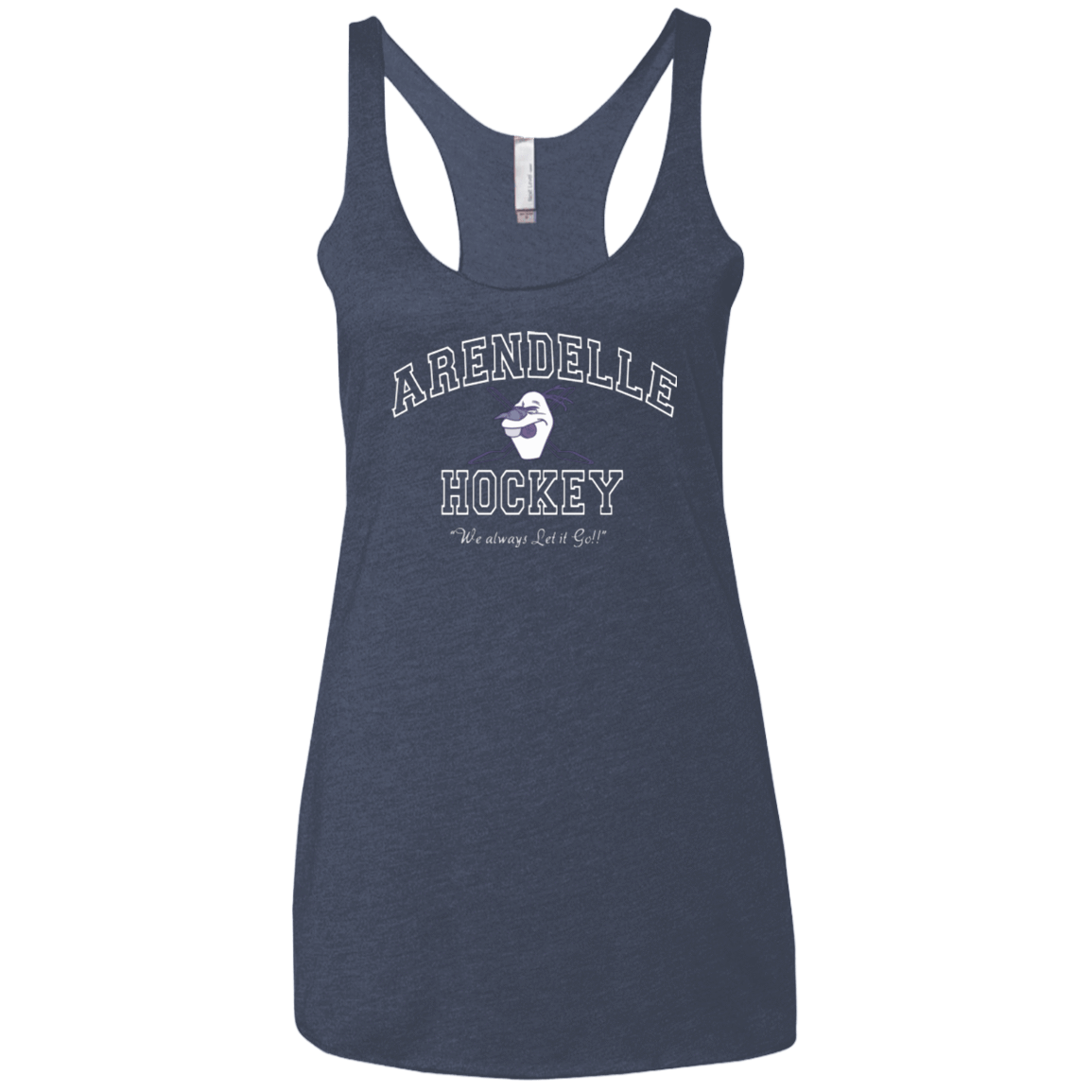 T-Shirts Vintage Navy / X-Small Arendelle University Women's Triblend Racerback Tank