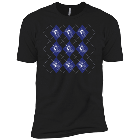 T-Shirts Black / YXS Argyle Tardis Boys Premium T-Shirt
