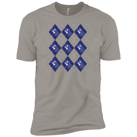 T-Shirts Light Grey / YXS Argyle Tardis Boys Premium T-Shirt