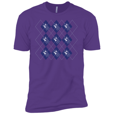 T-Shirts Purple Rush / YXS Argyle Tardis Boys Premium T-Shirt