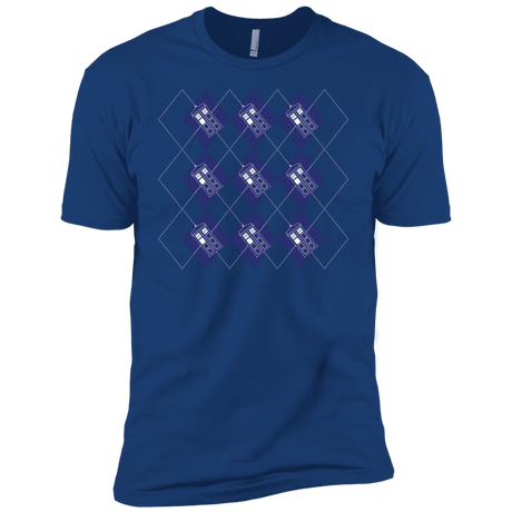 T-Shirts Royal / YXS Argyle Tardis Boys Premium T-Shirt