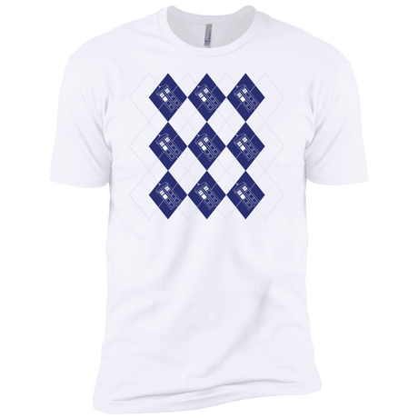 T-Shirts White / YXS Argyle Tardis Boys Premium T-Shirt