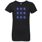 T-Shirts Black / YXS Argyle Tardis Girls Premium T-Shirt